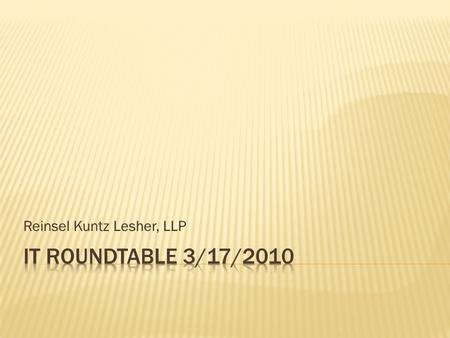 Reinsel Kuntz Lesher, LLP.  Outline Overview  netstat -an (-ano will give the PID)  ftp  bin  mget  mput  telnet  telnet bobm.us 25  helo  mail.