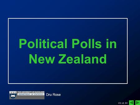 C1, L2, S1 Political Polls in New Zealand Dru Rose.