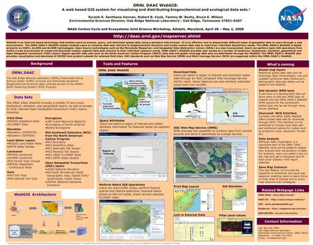 Global map layers Additional global data sets such as Hydrology data (Hydrosheds), new and updated Landcover data (Globcover), demographic data and others.