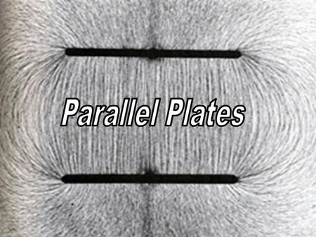 e-e- e-e- e-e- e-e- e-e- e-e- e-e- e-e- e-e- e-e- p+p+ p+p+ p+p+ Connecting two parallel plates to a battery produces uniform electric field  the electric.