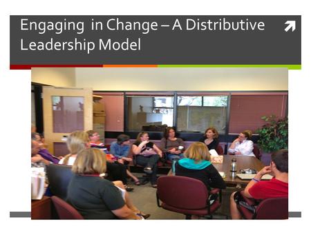  Engaging in Change – A Distributive Leadership Model.