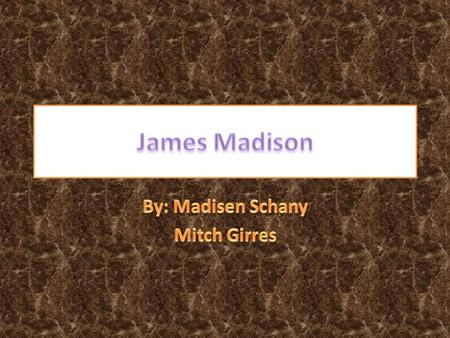 Madison’s political theory Madison’s political philosophy developed within such an environment, and was offered in such a context. Ideology ruined.