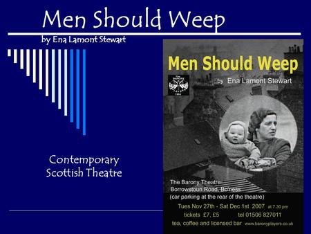 Men Should Weep by Ena Lamont Stewart Contemporary Scottish Theatre.