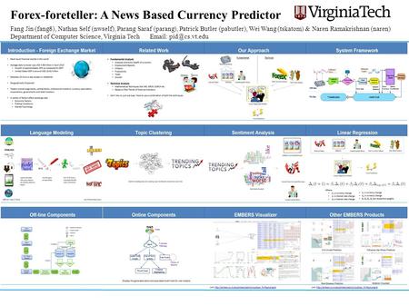 Forex-foreteller: A News Based Currency Predictor Fang Jin (fang8), Nathan Self (nwself), Parang Saraf (parang), Patrick Butler (pabutler), Wei Wang (tskatom)