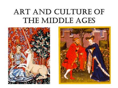 Art and Culture of the Middle Ages. Architecture Cathedrals –church for the bishop of a city Gothic –style that emphasizes height & decoration p.414 Flying.