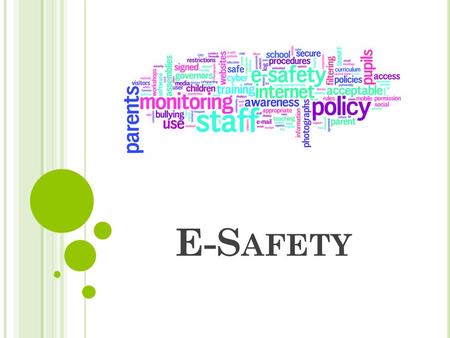 E-S AFETY. W ELCOME ! Accessed anywhere anytime Easy to communicate with friends and family Wide and flexible range of information Motivational and fun.