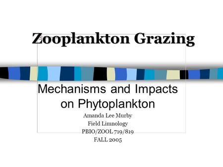 Mechanisms and Impacts on Phytoplankton