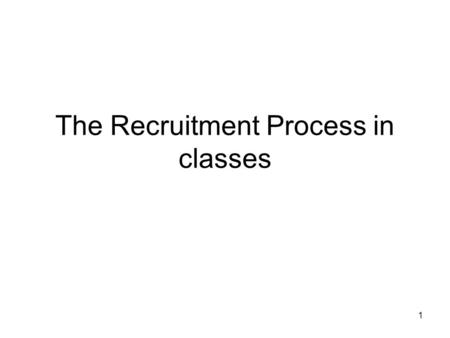 1 The Recruitment Process in classes. 2 How Creative Are You? Find out in an experiment! Principal Investigator: Dr. Victoria Sakhnini Co – Investigator: