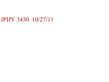 IPHY 3430 10/27/11. Materials filtered into Bowman ’ s capsule Water Ions glucose, amino acids wastes (NH3, urea, etc) a few plasma proteins everything.