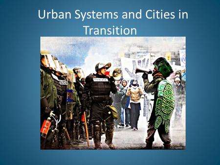 Urban Systems and Cities in Transition. Freeways, Regional Decentralization, and Metropolitan Sprawl (1945-1973) Rise of interstate highway system and.