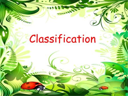 Classification. Lesson Objective To understand how organisms are classified. Learning Outcomes (We will be able to...) 1.All: Recall that organisms can.