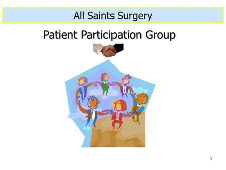 1 Created 21.11.2006 By C. Standerwick Patient Participation Group All Saints Surgery.