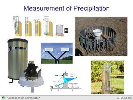 Atmospheric InstrumentationM. D. Eastin Measurement of Precipitation.