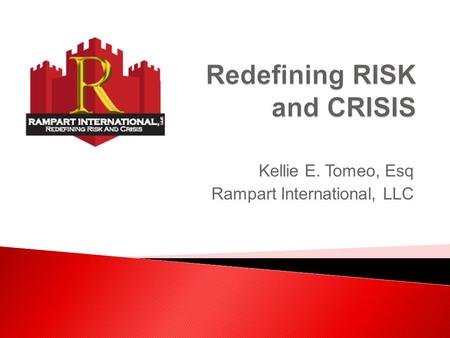 Kellie E. Tomeo, Esq Rampart International, LLC. AdvantageChallenge Increase existing security personnel productivity Increase existing facility personnel.