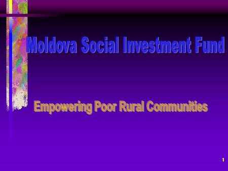 1. 2 Size: 33,700 sq. km Population: 4.7 mln, 54% rural GNP per capita: US$ 410, the poorest country in Europe 55% of population poor.