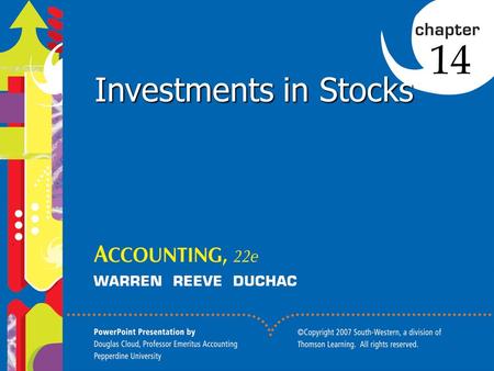 Click to edit Master title style 1 1 1 Investments in Stocks 14.