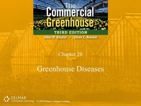 © 2009 Delmar, Cengage Learning Chapter 20 Greenhouse Diseases.