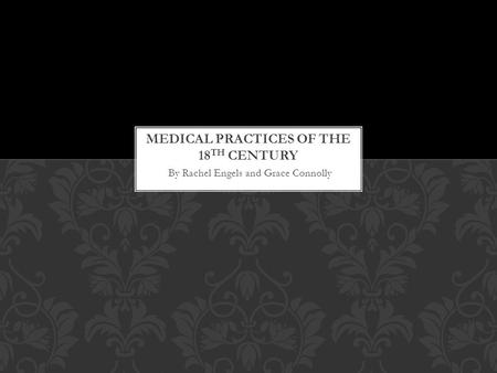 By Rachel Engels and Grace Connolly. o Believed in Evil spirits o More common in the Countryside FAITH HEALERS.