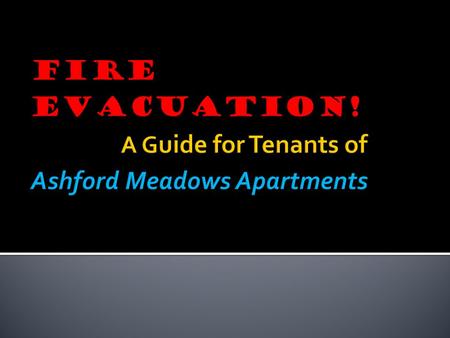 Fires are a real danger even in modern apartment buildings. How much do people know about these situations? Do they know how to react? The critical question.