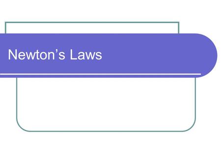 Newton’s Laws. 2 Vectors and scalars Vectors A quantity that has 2 dimensions, MAGNITUDE and DIRECTION Scalars A quantity that has a single dimension.