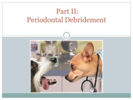 Part II: Periodontal Debridement. Routine Prevention or Necessary Treatment? Dental prophylaxis OR periodontal therapy  Removal of deposits from supragingival.