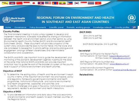 HomeGovernancePolicy documentsScientific panelThematic working groupsKnowledge networkCountry profiles Country Profiles The Third Ministerial Meeting in.