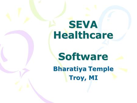 SEVA Healthcare Software