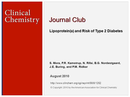 Introduction Lipoprotein(a) [Lp(a)]