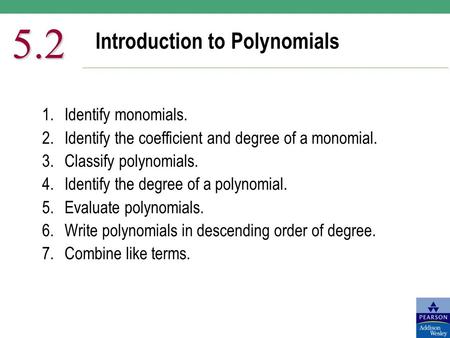 Introduction to Polynomials