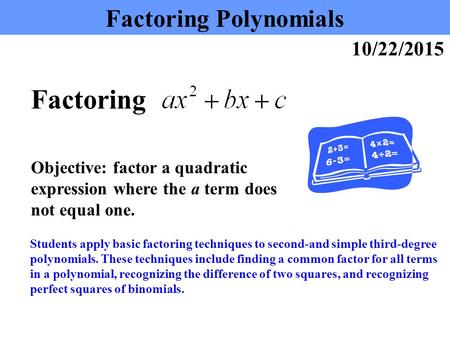 Factoring Polynomials