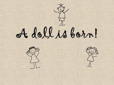 A doll is born!. What did we need: a draft of a doll's body and clothes flax in red, blue and white to make clothes thread in blue, white and red to sew.