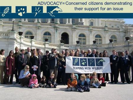 Concerned citizens demonstrating their support for an issue ADVOCACY=