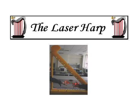 Laser Harp 2002 Introduction: Purpose and Scope Electronic musical toy, not an instrument Uses laser beams instead of strings Teaching capability.