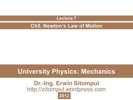 University Physics: Mechanics