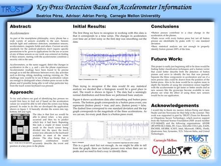 Abstract: Accelerometers As part of the smartphone philosophy, every phone has a wide variety of sensors available to the user. Sensors include light and.