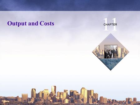 Copyright © 2006 Pearson Education Canada Output and Costs 11 CHAPTER.