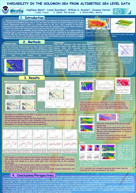 Spiciness anomalies generated in the SouthEast Pacific are subducted in the thermocline and flow in the SEC towards the SouthWest Pacific (Fig 1). The.