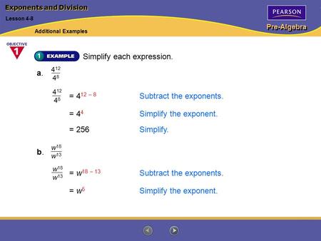 Exponents and Division