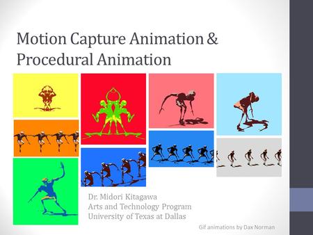 Motion Capture Animation & Procedural Animation