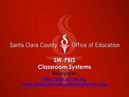 SW-PBIS Classroom Systems Resources