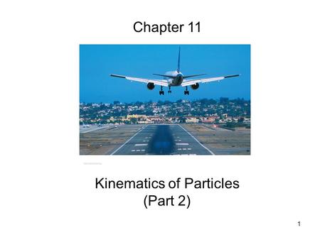 Kinematics of Particles