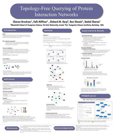 ReferencesReferences AcknowledgementsAcknowledgements TORQUE server DefinitionsDefinitions MethodsMethods IntroductionIntroduction Experiments & Results.