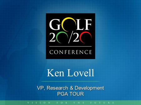 VP, Research & Development PGA TOUR