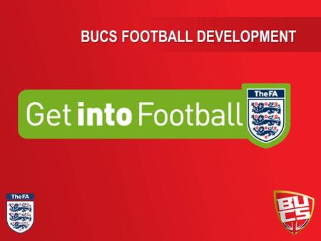 BUCS FOOTBALL DEVELOPMENT. Community Volunteering A Football Perspective George Carney & Matt Holdstock BUCS Football Development.