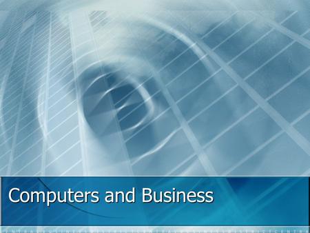 Computers and Business. Retail Kiosks Kiosks Point-of-sale terminals Point-of-sale terminals UPC UPC Debit cards Debit cards Social computing Social computing.