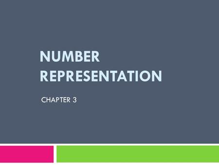 Number Representation