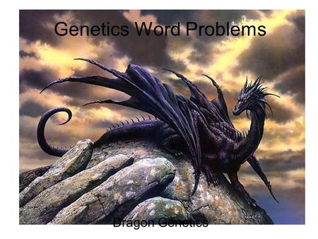 Genetics Word Problems