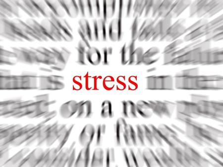 Today’s Agenda Define stress Fight or flight syndrome