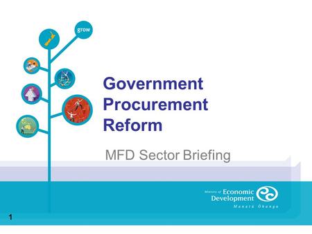 Government Procurement Reform MFD Sector Briefing 1.