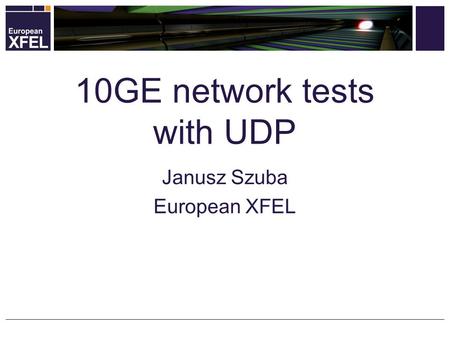 10GE network tests with UDP